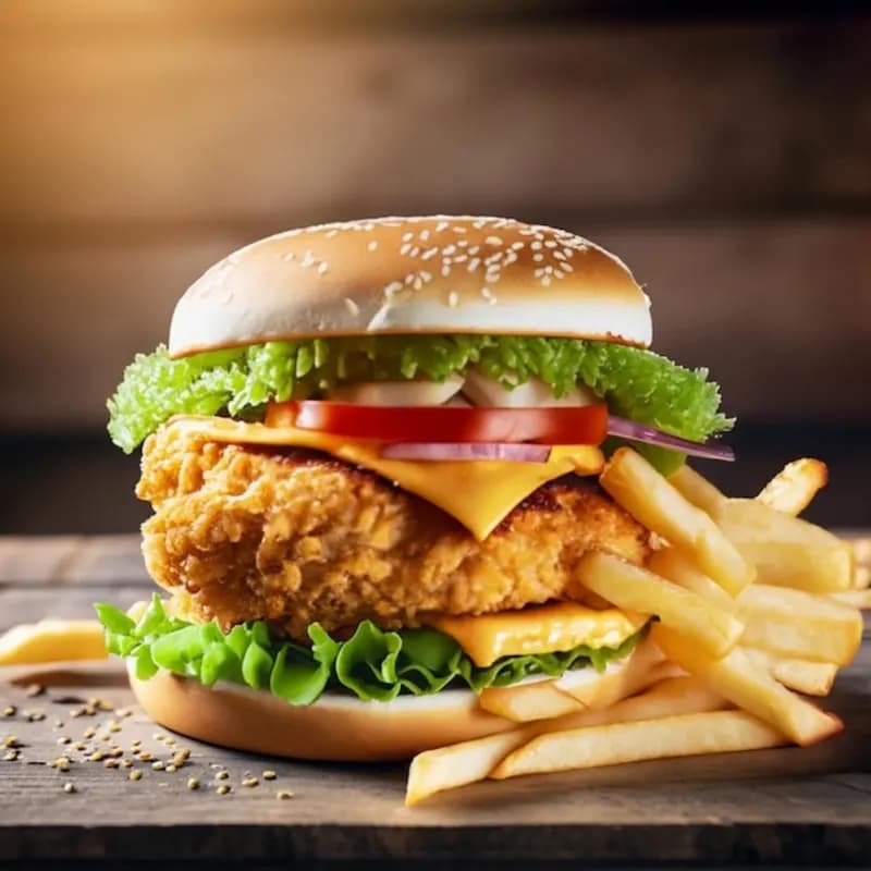 Chicken Schnitzel Burger